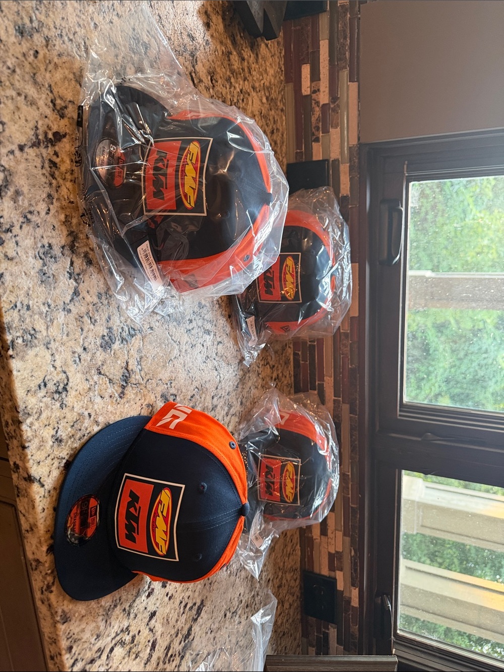 Quantity of 4 KTM hats - NEW